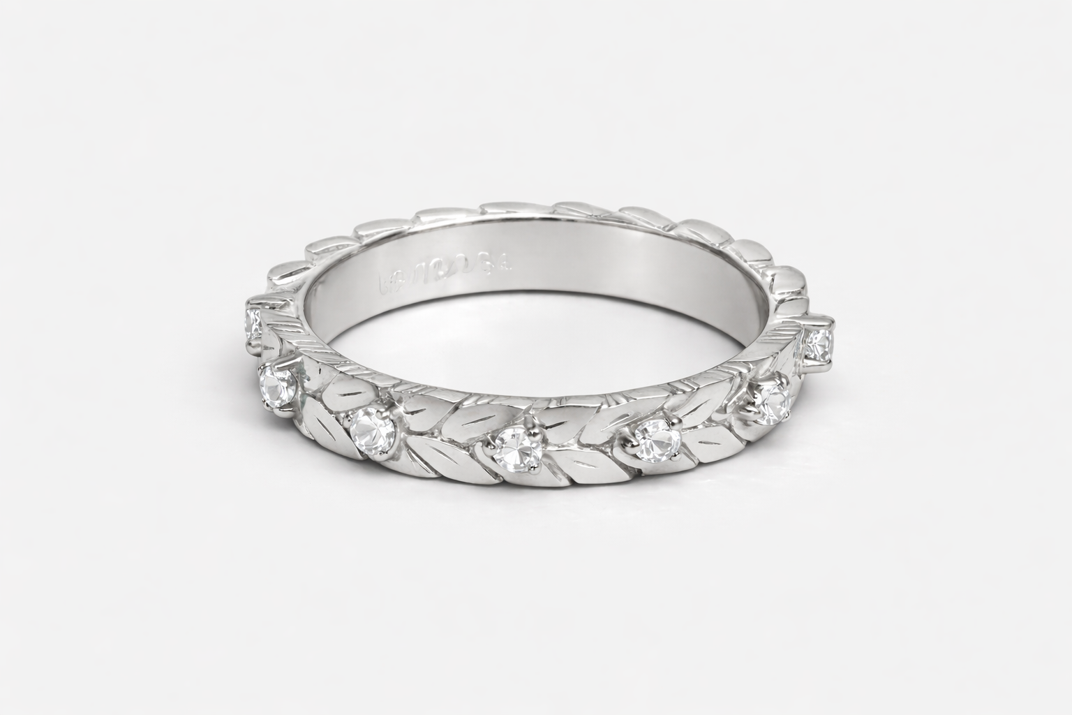Anello Eternity Corona D’alloro - Argento 925
