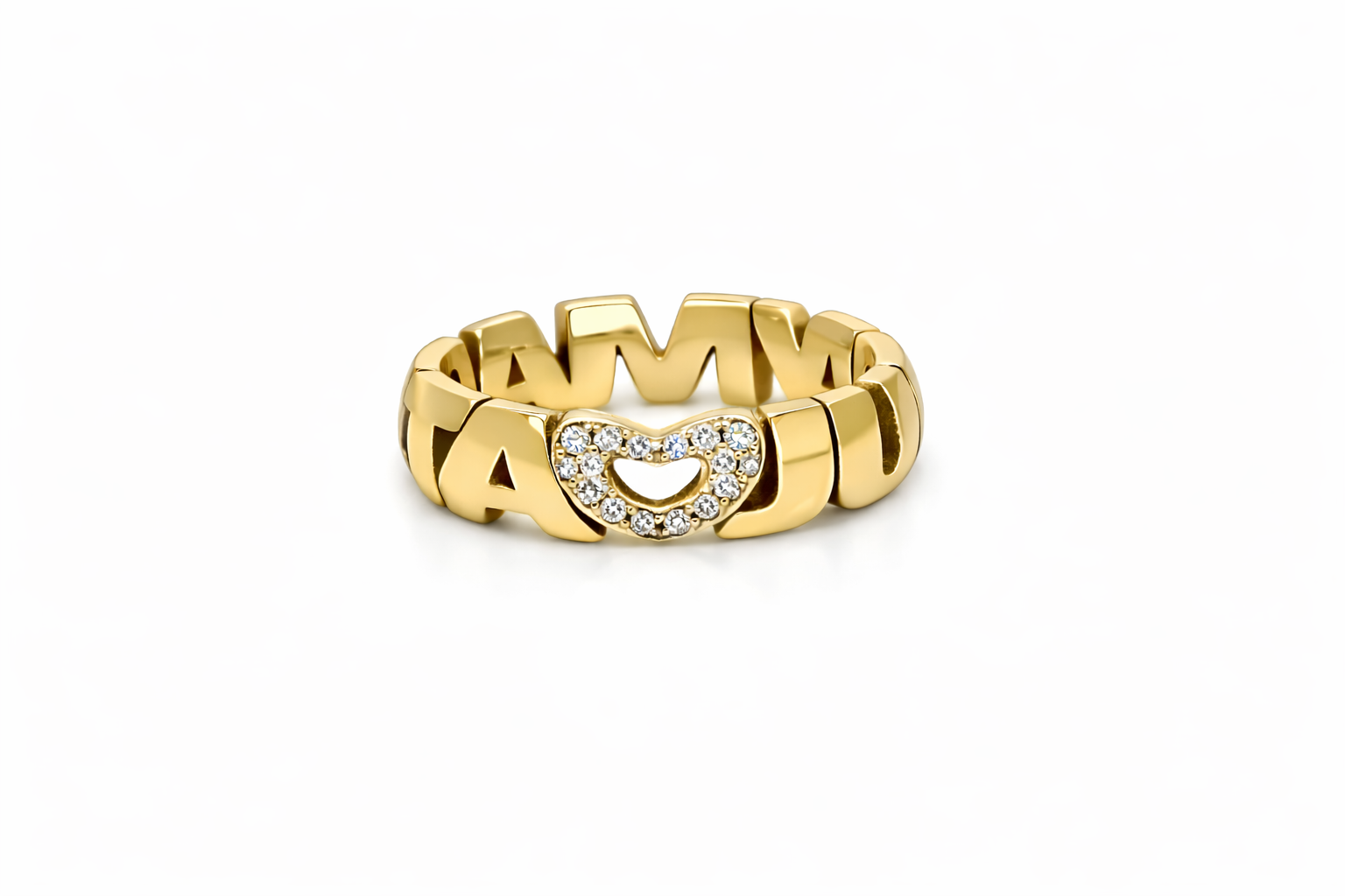 Anello Legame Cuore con Diamanti Oro 750