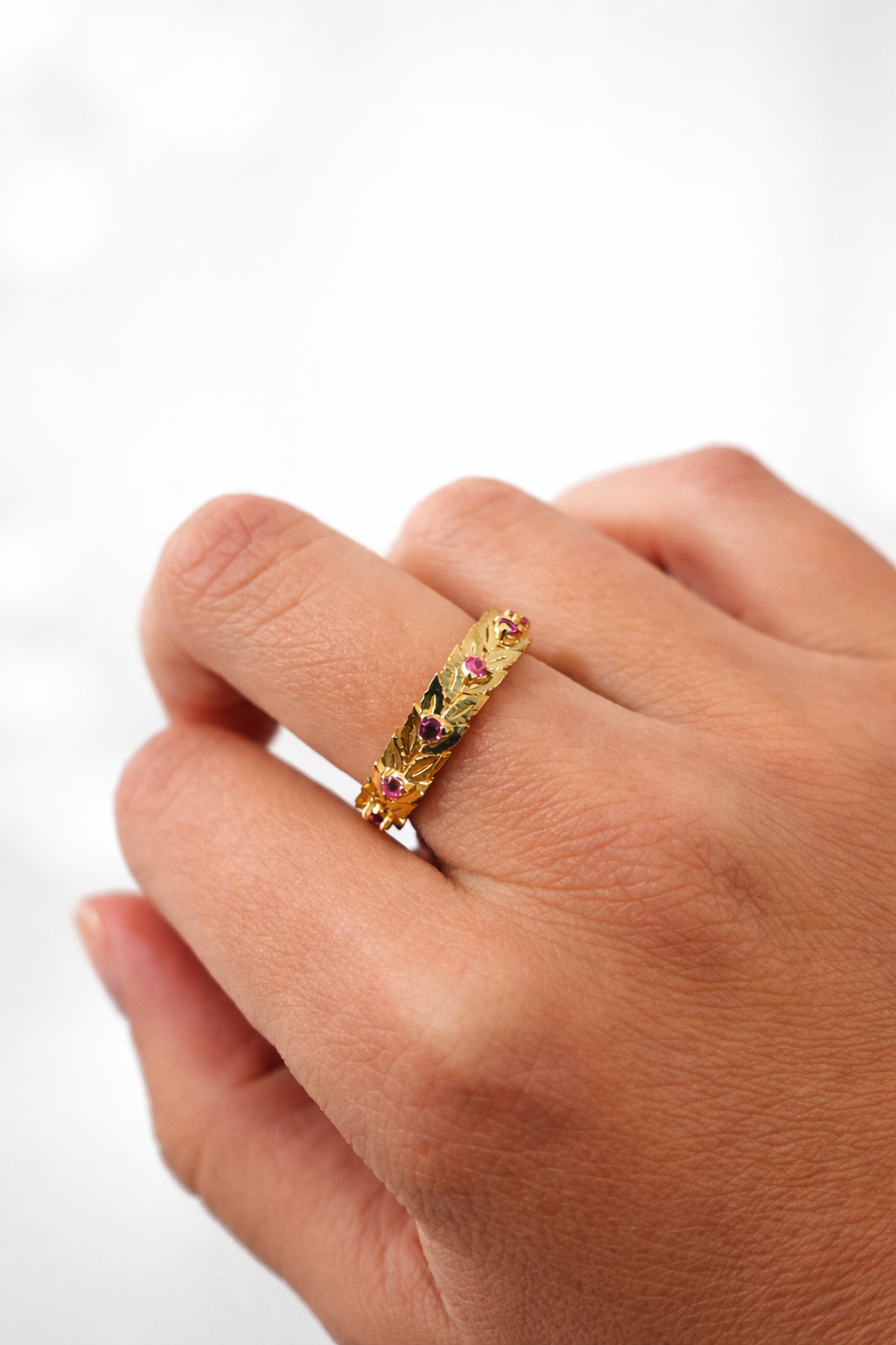 Anello Eternity Corona D’alloro - Argento 925